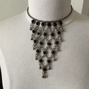 Black Statement Boho Necklace